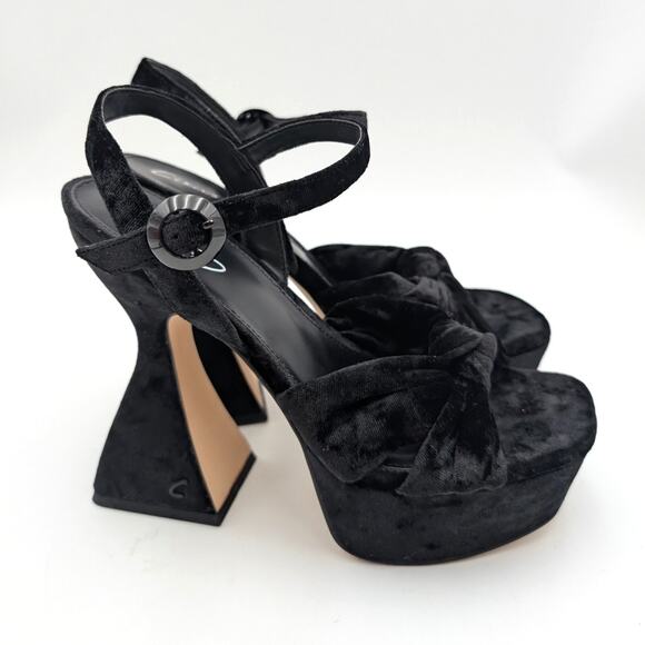 Circus NY by Sam Edelman Audrea Platform Sandal Women's Black Size US8M EU38.5 - Picture 3 of 13